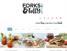 Tablet Screenshot of forksandfolly.com
